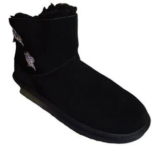 Koolaburra by UGG Koola Purple Stars Mini Youth Black Winter Boots Size 5